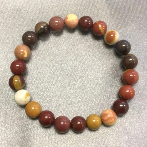 Miniatura 143 de Gem Avenue Handmade Round Bead Stretch Bracelet Unisex Natural Stone Beaded Jewelry for Men & Women, Elastic Wristband for Daily Wear