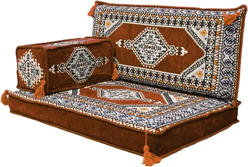Miniatura 9 de arabicsofa Sofá de piso pequeño - Sofá modular turco hecho a mano con asientos bajos estilo Majlis