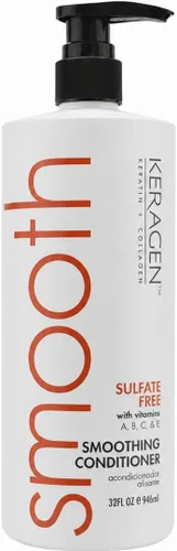Miniatura 8 de KERAGEN Acondicionador suavizante a granel, sin sulfato, sin parabenos, queratina y colágeno para cabello teñido y dañado Barra trasera