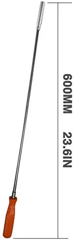 Miniatura 4 de SUPERYO Herramienta de recogida magnética flexible de 8 libras, palo de recuperación flexible, regalos para hombres (23.6 pulgadas de longitud)