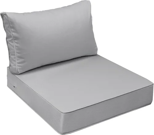 Miniatura 50 de AAAAAcessories Cojines de asiento para exteriores, resistentes a la decoloración, cojines de repuesto impermeables para muebles de patio, 21 x 21 x