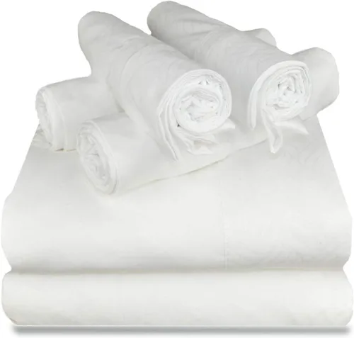 Miniatura 16 de Victoria Valenti - Juego de sábanas en relieve con 4 fundas de almohada, doble cepillado y ultra suave con bolsillos profundos para colchón extra
