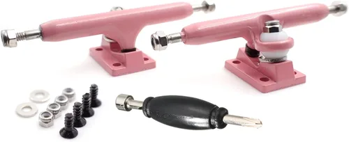 Miniatura 15 de SPITBOARDS Diapasón Pro Trucks de 1.339 in, tuercas de bloqueo reales, bujes de uretano con junta tórica de goma, suspensión optimizada, ancho 1.339