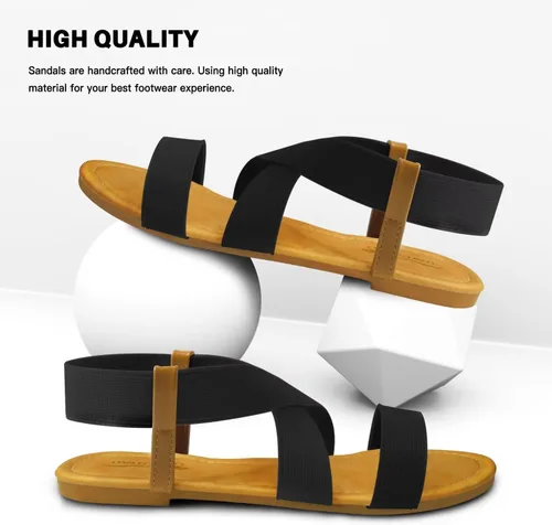 Miniatura 6 de DAYDAYGO Sandalias planas elásticas para mujer