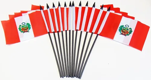 Miniatura 109 de World Flags Direct Banderas en miniatura de poliéster de Afganistán, paquete de 12, decoración de mesa de fiesta, desfiles, 4 x 6 pulgadas, verde