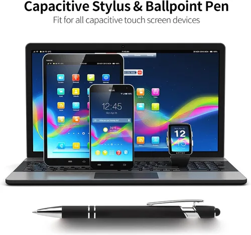 Miniatura 3 de Bolígrafos personalizados con lápiz capacitivo, bolígrafos personalizados impresos con tu logotipo o mensaje, ideales para regalos, promociones
