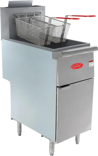 Miniatura 3 de General Freidora comercial, 40 lb., 90,000 BTU, en acero inoxidable (GFF3-40LP)