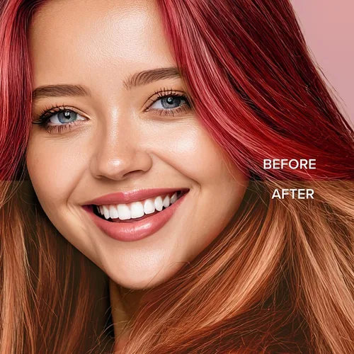 Miniatura 3 de Color Oops Kit de lavado de decoloración con carbón activado, lavado para aclarar el cabello suavemente decolorado el cabello procesado, eleva 1-2