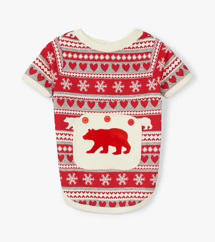 Miniatura 3 de Little Blue House unisex-baby Fair Isle Bear & Moose Family Pajamas