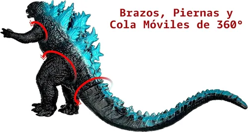 Miniatura 5 de TwCare Figura de acción de juguete Monster vs. Kong 2021: Rey de los monstruos dinosaurio dragón, serie de películas, articulaciones movibles