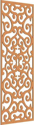Miniatura 7 de Eveline - Paneles decorativos de pared de madera con calado, 13 3/8 pulgadas de ancho x 34 3/8 pulgadas de alto x 3/8 de alto, roble rojo rojo