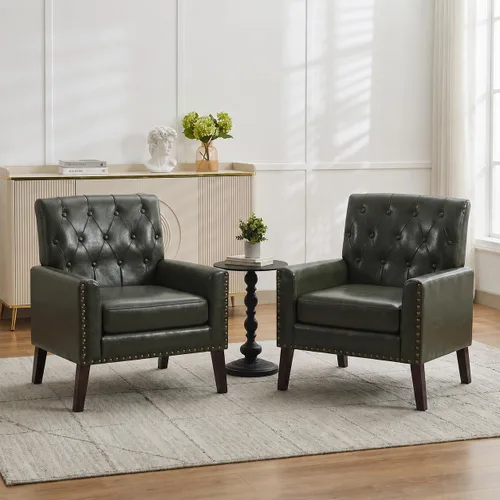 Miniatura 21 de Sillas decorativas modernas de mediados de siglo, silla de oficina de felpilla beige para recepción, silla de club tapizada para sala de estar