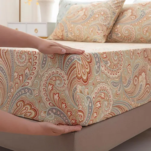 Miniatura 5 de Brandream - Juego de sábanas florales de chinería estilo rústico, diseño de flores, cama Queen, ropa de cama de lujo Grandmillennial, decoración