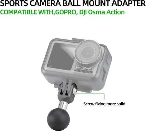 Miniatura 2 de FANAUE GB-01 Cámara de Acción Universal Adaptador de Bola Interfaz 1" Ensamblaje de Bola, Compatible con GOPRO Hero 9/10/11 y otras marcas