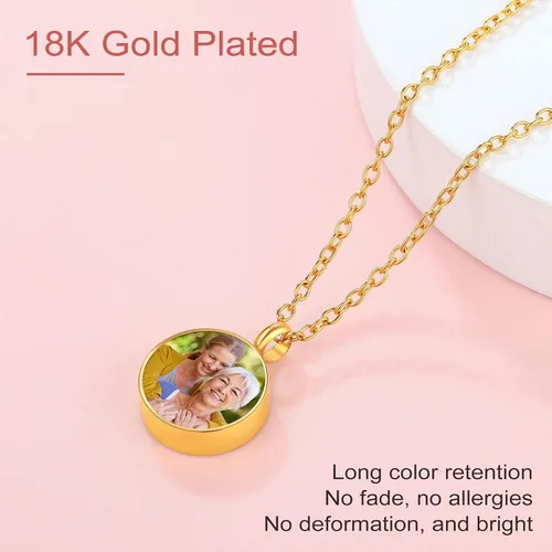 Miniatura 181 de FindChic Collares personalizados con urna para cenizas, barra vertical, gato, luna, reloj de arena, garra de perro, acero inoxidable, chapado en oro