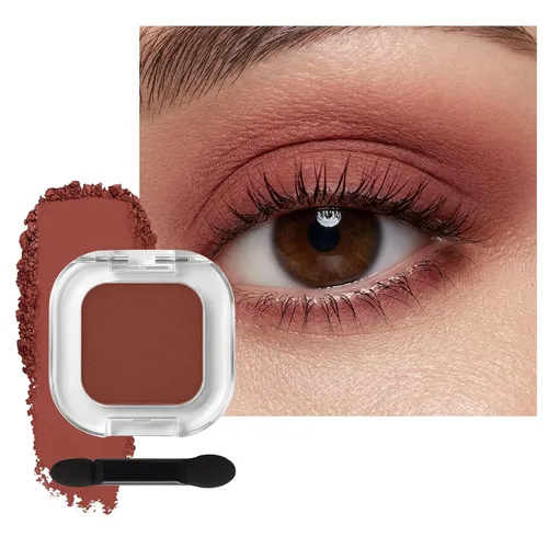 Miniatura 10 de Sombra de ojos mate individual, Sombra de ojos blanco hueso, Polvo ligero ultrafino, Sombra de ojos con base de imprimación iluminadora, Alto