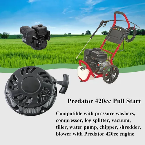 Miniatura 4 de KIKITE Arrancador de retroceso de arranque compatible con Harbor Freight Predator 420cc 13HP Motor Pull Start Assembly Pressure Washer Bomba de agua