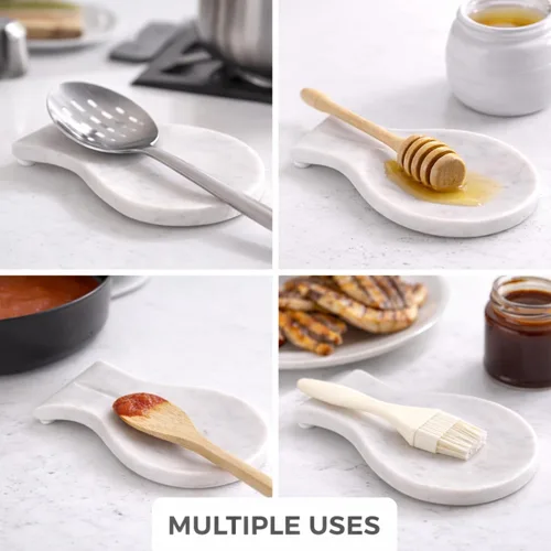 Miniatura 4 de Soporte para cucharas hecho a mano con espátula blanca grande, cucharón, soporte para utensilios, soporte para cucharas, organizador de cocina