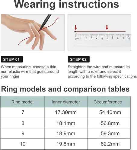 Miniatura 6 de Anillo Inteligente para Mujeres y Hombres - Rastreador de Salud y Fitness con Frecuencia Cardíaca, Oxígeno en Sangre, Monitoreo del Sueño, 128 Modos