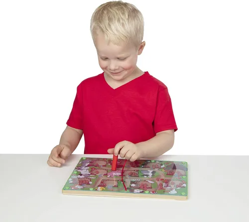 Miniatura 8 de Laberinto con varita magnética Melissa & Doug. Actividad con rompecabezas de madera