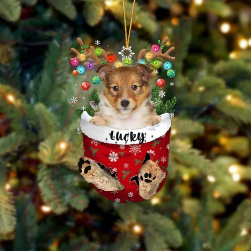Miniatura 78 de Adorno de Navidad personalizado para perro Airedale Terrier en bolsillo de nieve, adorno para árbol de Navidad, idea de regalo para amantes