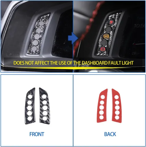 Miniatura 4 de Adhesivo suave de fibra de carbono para panel de instrumentos, compatible con Chevrolet Corvette C8 2020-2025, accesorios adhesivos para panel