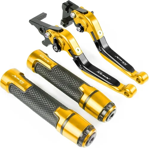 Miniatura 9 de Palancas Manillar para Yamaha Xmax 300 XMAX300 X-MAX 300 2017 2018 motocicleta CNC ajustable plegable freno embrague palanca embrague embrague