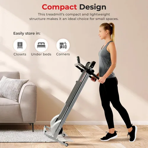 Miniatura 2 de Sunny Health & Fitness SF-T1407M - Caminadora manual, color gris