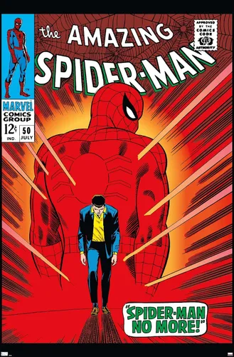 Miniatura 9 de Trends International Marvel Comics Amazing Spider-Man #50 - Póster de pared, 22.4 pulgadas de largo x 14.7 pulgadas, versión enmarcada en madera