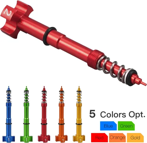Miniatura 9 de NICECNC Tornillo ajustador universal rojo de mezcla de aire/combustible Keihin FCR para motocicletas compatibles con Honda, Yamaha, Kawasaki