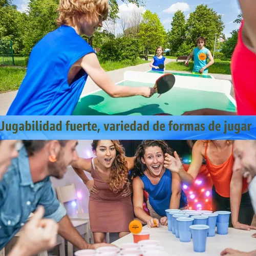 Miniatura 6 de 20 paquetes de pelotas de ping pong, pelotas de tenis de mesa de 3 estrellas, más de 40 pelotas de pong para competencia y juego recreativo, pelota
