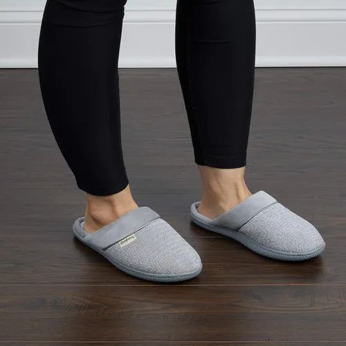 Miniatura 2 de Dearfoams Samantha - Pantuflas de punto con puntera cerrada para mujer