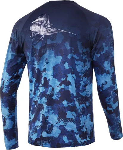 Miniatura 2 de HUK Men's Pattern Pursuit Long Sleeve Performance Fishing Shirt