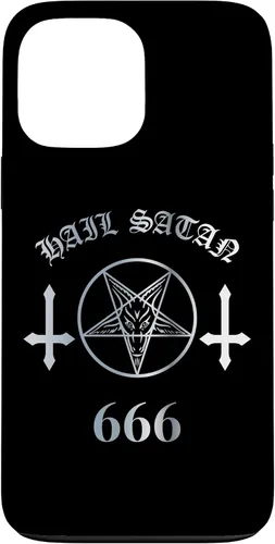 Miniatura 23 de iPhone 16 Upside Down Cross Satanic Pentagram Hail Satan 666 Case