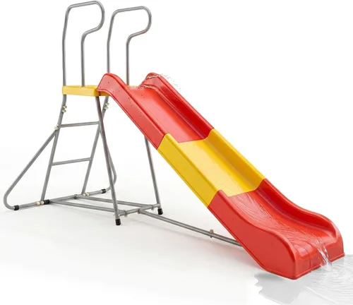 Miniatura 10 de Tobogán para interiores y exteriores, tobogán independiente de 6 pies con tobogán de escalera, tobogán acuático duradero, equipo para patio trasero