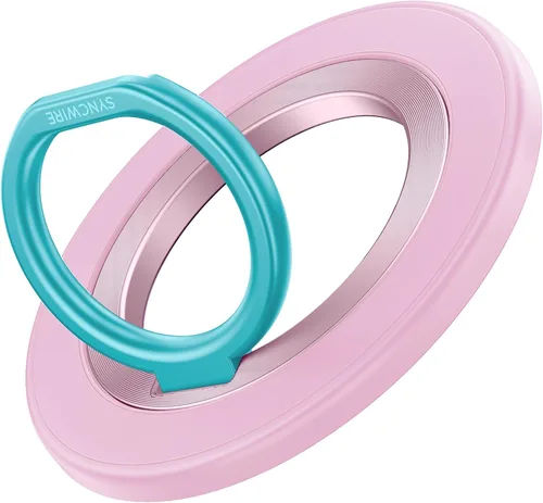 Miniatura 36 de SYNCWIRE Soporte de Anillo Magnético para Teléfono para MagSafe, Soporte de Agarre para Teléfono Celular con Rotación de 360°, Anillo para Dedo