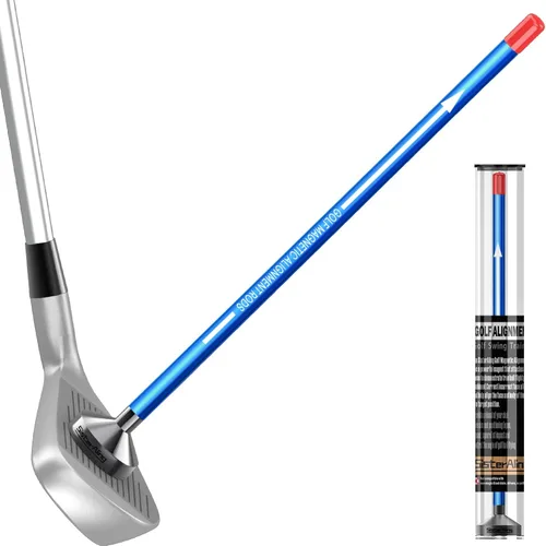 Miniatura 10 de Varillas de alineación magnéticas de golf, palos de alineación para palos de golf, accesorios magnéticos para ayudar a entrenar el swing de golf