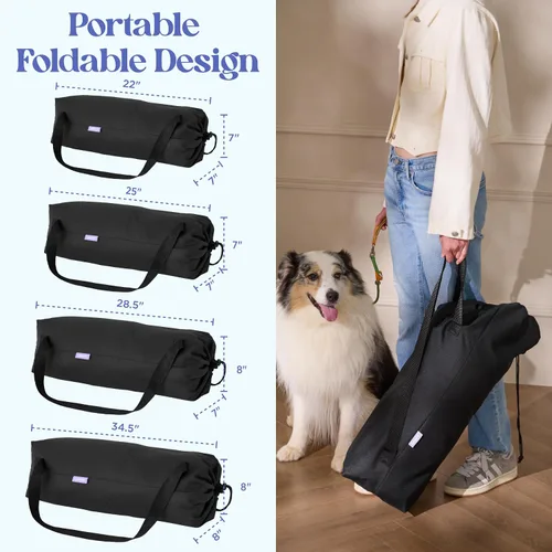 Miniatura 3 de Lesure Shown on TODAY Show - Jaula plegable suave para perros, jaula de viaje portátil de 36 pulgadas para perros grandes en interiores y Negro