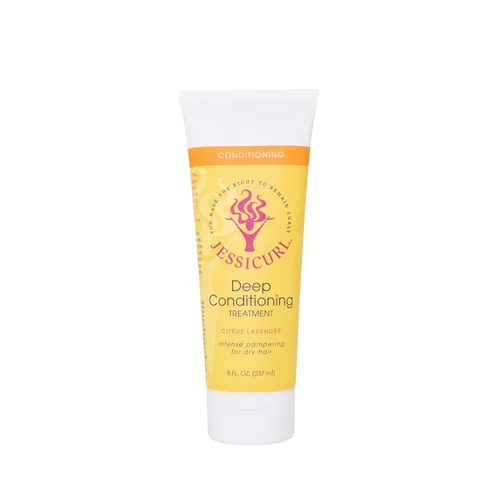 Miniatura 9 de Jessicurl, Tratamiento acondicionador profundo, lavanda cítrica, acondicionador profundo para cabello seco dañado, gran mascarilla