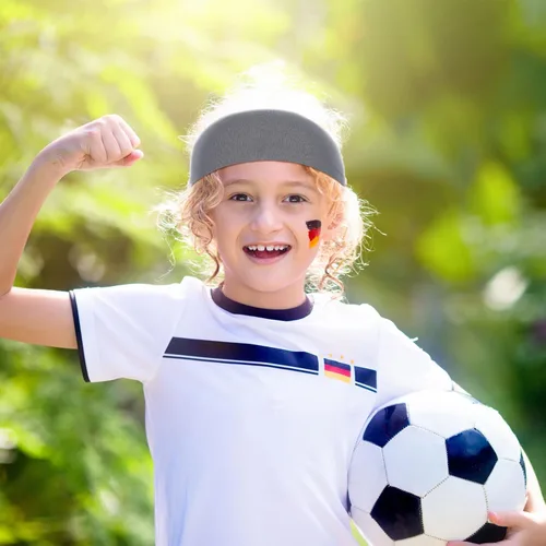 Miniatura 26 de Deekin 6 diademas de fútbol para niños, diademas de fútbol para niños, bandas para el sudor atléticas para niños, diademas de fútbol para niños