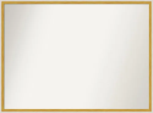 Miniatura 1034 de Amanti Art Espejo de baño blanco para sobre el fregadero, 32 x 45 pulgadas, espejo de tocador rectangular blanco esbelto, marco de madera moderno