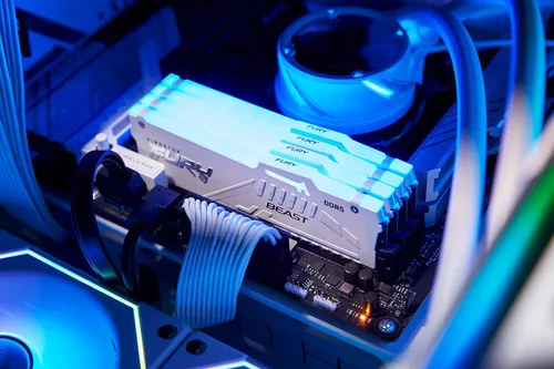 Miniatura 7 de Kingston FURY Beast White RGB 32GB (2x16GB) 5600MT/s CL36 DDR5 EXPO DIMM Sincronización infrarroja Software FURY CTRL Overclocking AMD EXPO