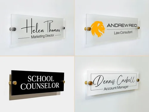 Miniatura 2 de Placa de identificación de pared, nombre de puerta, título, regalos de oficina, letrero ejecutivo, placa de nombre de pared, regalo de trabajo