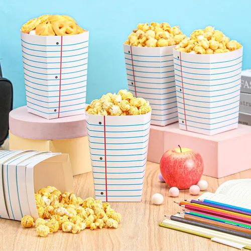 Miniatura 2 de Harloon 24 cajas de palomitas de maíz, regalo de agradecimiento al profesor, contenedor de palomitas de maíz de graduación a granel, regalos de fin