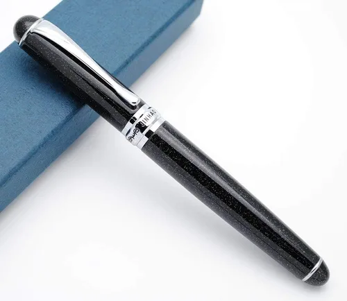 Miniatura 6 de JINHAO X750 Pluma estilográfica plumín M (pintura en polvo dorada de lujo)