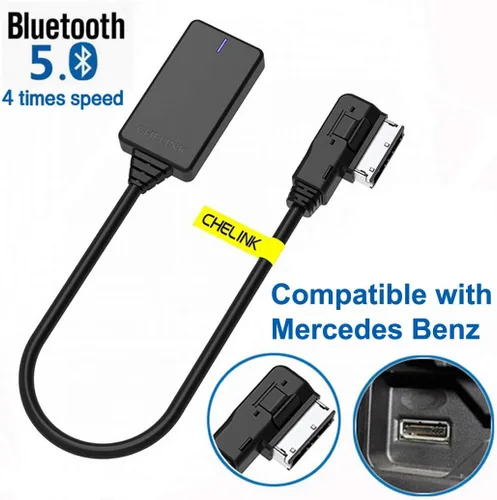 Miniatura 2 de Kit de adaptador Bluetooth para Mercedes Benz W212 S212 C207, inalámbrico Bluetooth 5.0 AMI interfaz de música multimedia, módulo de coche, receptor