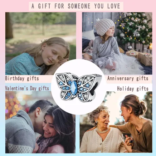 Miniatura 90 de LNQOBU Happy Life - Colgante para pulseras de abalorios, plata de ley 925 para mujer (con un espaciador de cuentas)