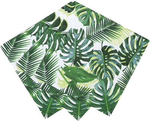Miniatura 5 de Talking Tables 8 tazas de papel de hoja de palma tropical para fiesta, perfectas para barbacoas de verano, Luau hawaiano, cumpleaños de la selva