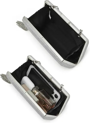 Miniatura 5 de Elegante bolso de noche para mujer, con cadena con flecos, bolso cruzado para fiesta, boda