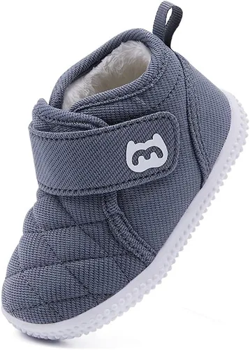 Miniatura 60 de BMCiTYBM Botas de nieve de invierno para bebés y niños pequeños, de piel sintética, cálidas, antideslizantes, zapatos para primeros pasos